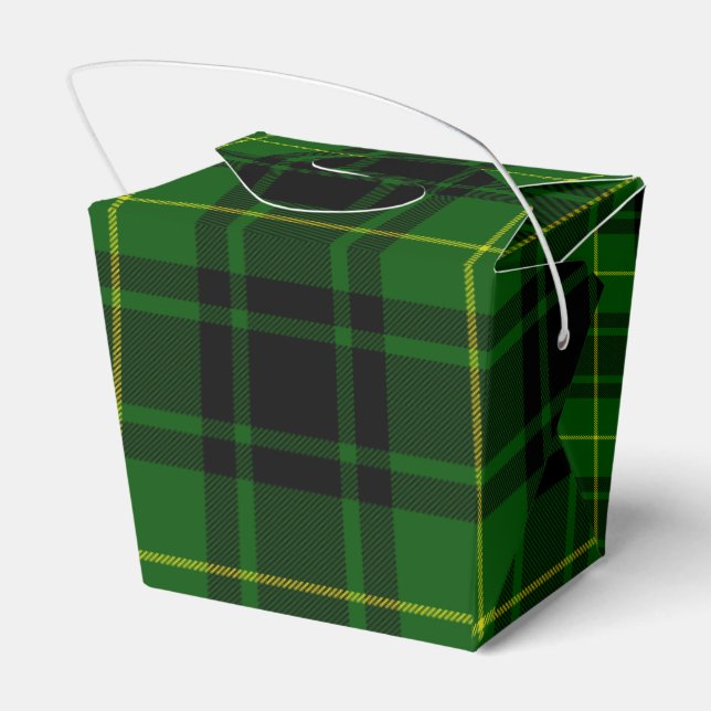 Caixinha De Lembrancinhas Xadrez verde MacArthur tartan (Verso)