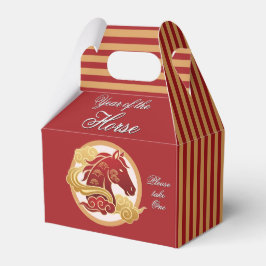 Caixinha De Lembrancinhas Year of the Horse New Years 4"w x 2.5"l x 5"h