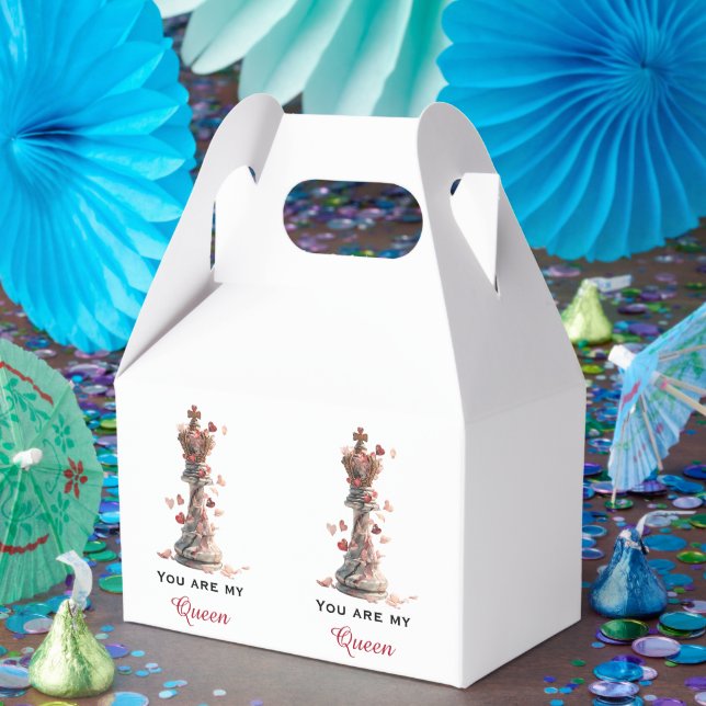 Caixinha De Lembrancinhas You Are My Queen Chess Valentine's Day (Festa)