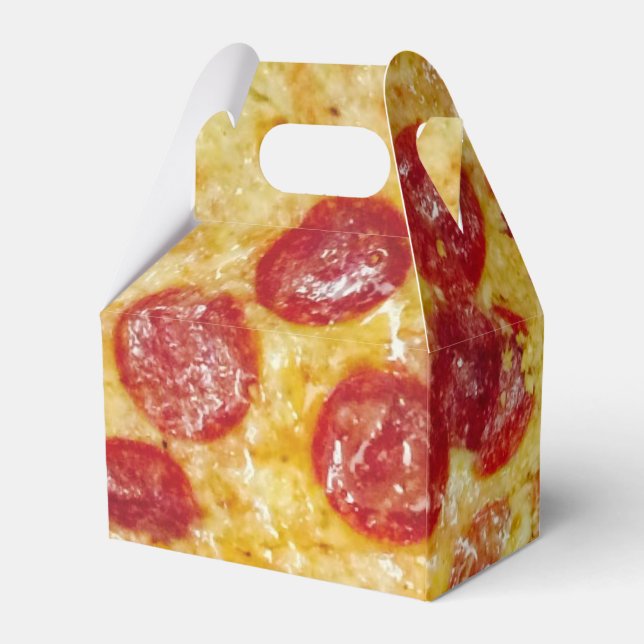 Caixinha De Lembrancinhas Yummy Pepperoni Pizza 4Artie (Verso)