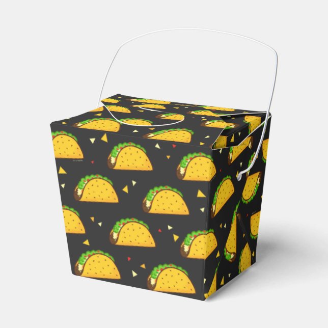 Caixinha De Lembrancinhas Yummy Taco Pattern (Frente)