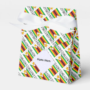 Caixinha De Lembrancinhas Zimbabwe Bandeira do Zimbábue Personalizada em Mos