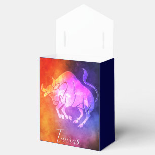 Caixinha De Lembrancinhas Zodíaco: Cores coloridas dos doces do Taurus