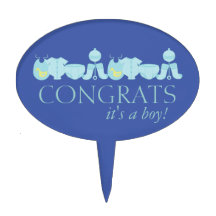 É um menino! Topo do chá de fraldas