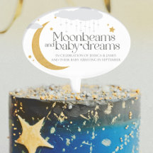 Luas e bebês sonham com chá de fraldas