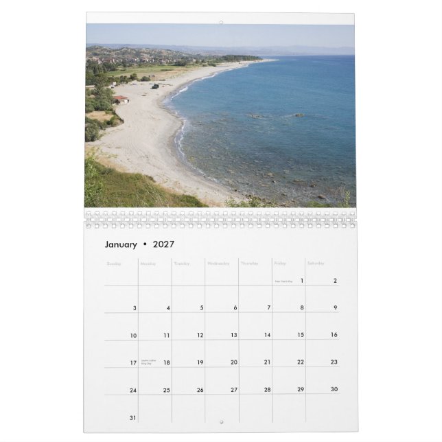 Calábria, Itália Calendário de Muros (Jan 2027)