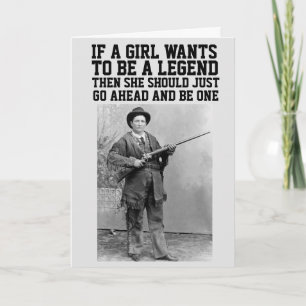CALAMITY JANE COWGIRL BIRTHDAY GREETING CARTÕES