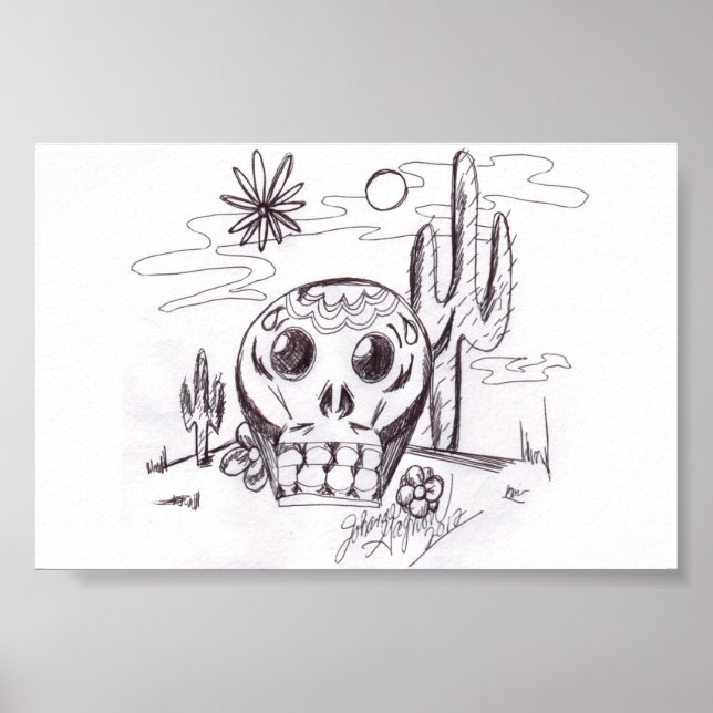 Calavera Poster (Frente)