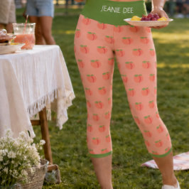 CALÇA CAPRI DE CINTURA ALTA "PEACH TREE" JEANIE DE