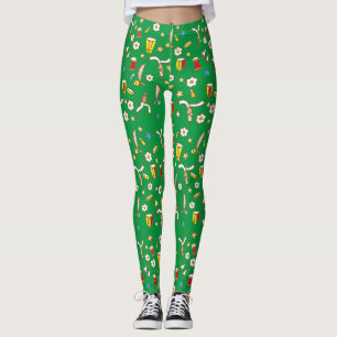 Calça legging com desenho de Capoeira
