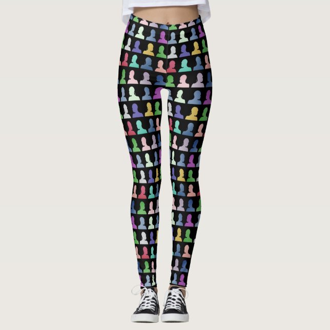 Calça legging com desenho de Capoeira (Frente)