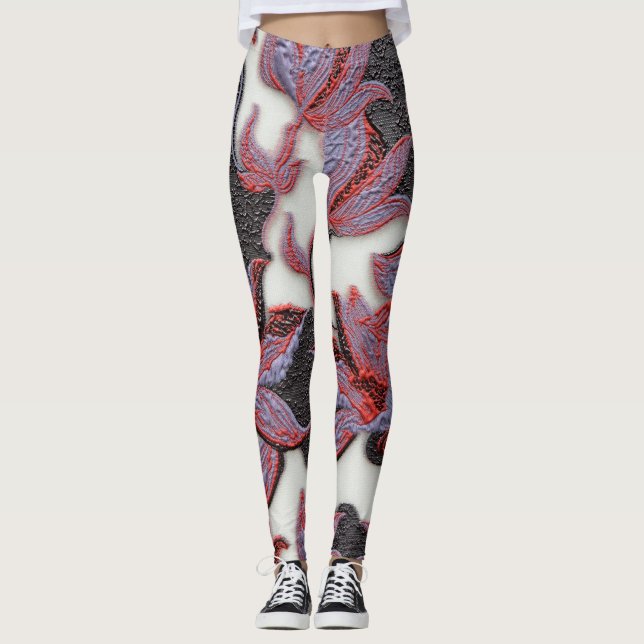 Calça legging com toque artístico (Frente)