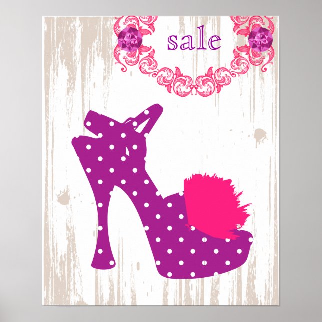 CALÇADO Roxo - Posters FASHION (Frente)