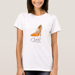 Calçados Cinderela Laranja Princesa da Camisa T