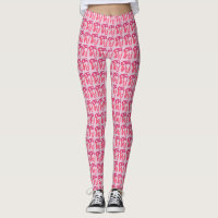 Calçados de pontas de Balé cor-de-rosa Leggings da