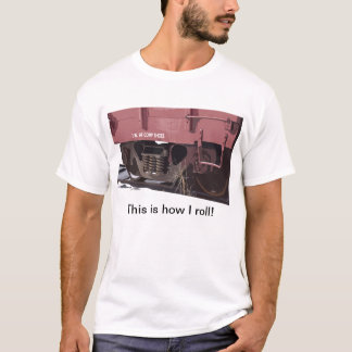 Calçados dos comp(s) do carro de trilho - t-shirt
