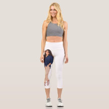 Calças brancas na cintura, calça de yoga com estam
