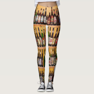 calças legging de cerveja longa