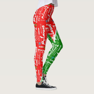 Calças Leggings Belarus Беларусь Flor Nacional de 