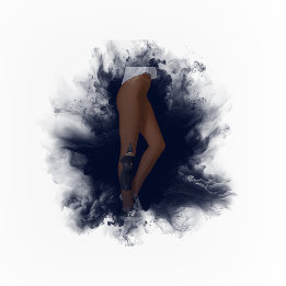 Calças Leggings Laranja Queimado de Gato Preto Bru