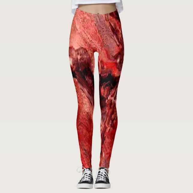 Calças Leggings Mars Rough Red Rocks Únicas (Frente)