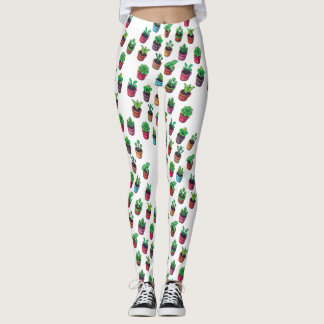 Calças Leggings para Amantes de Plantas