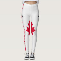 Calças Leggings Personalizadas de Futebol Canadá