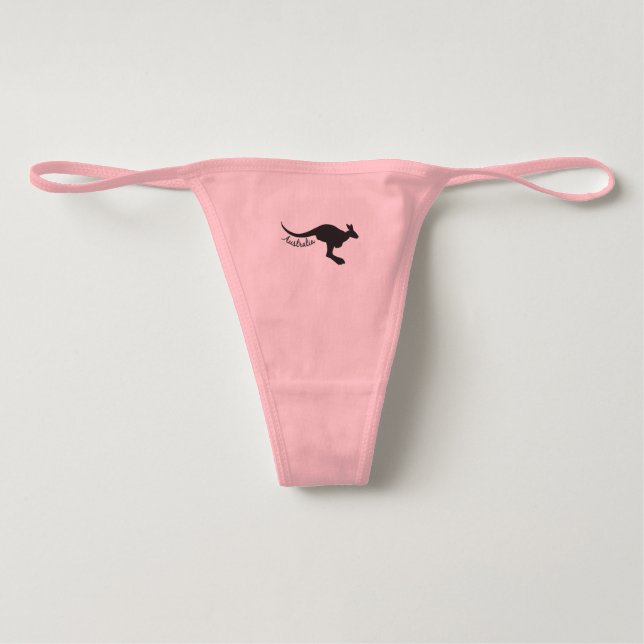 Calcinha Fio-dental Roupa interior do canguru de Austrália (Frente)