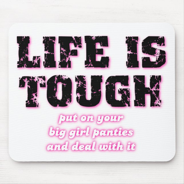 Calcinhas grandes Mousepad engraçado da menina (Frente)