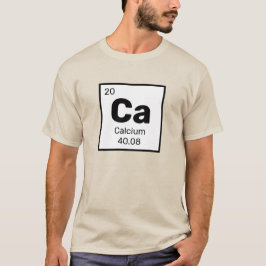 Cálcio/Mesa Periódica - T-Shirt do Elemento Ca