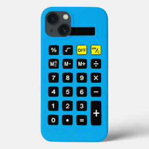 Calculadora Azul com teclado