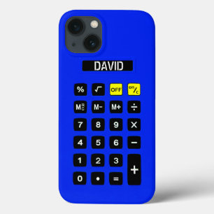 Calculadora Azul com teclado
