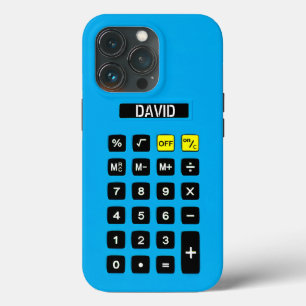 Calculadora Azul com teclado
