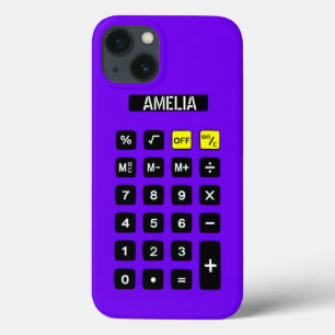 Calculadora Roxa com teclado