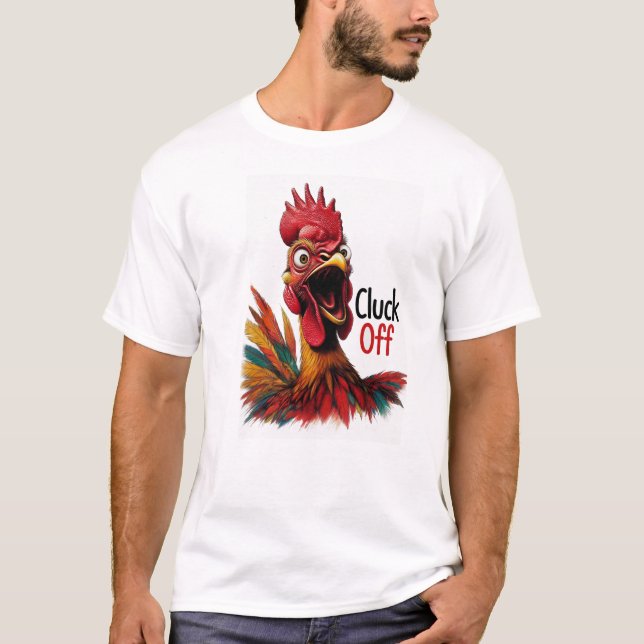 Cale a Boca, Galo! Camiseta Masculina Engraçada e  (Frente)