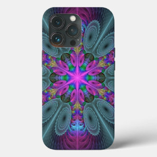Caleidoscópio de Arte Fractal de Greve Colorida Ma