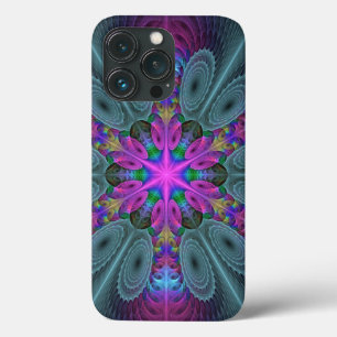 Caleidoscópio de Arte Fractal de Greve Colorida Ma