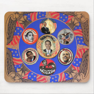 Caleidoscópio Mousepad de Obama
