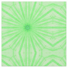 Caleidoscópio Verde Geométrico Fala Tecido Persona