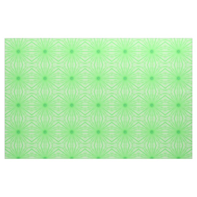Caleidoscópio Verde Geométrico Fala Tecido Persona (Fat Quarter)