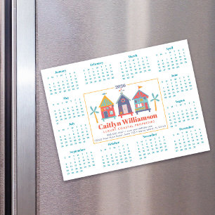 Calendar Beach House Magnet, agente imobiliário de