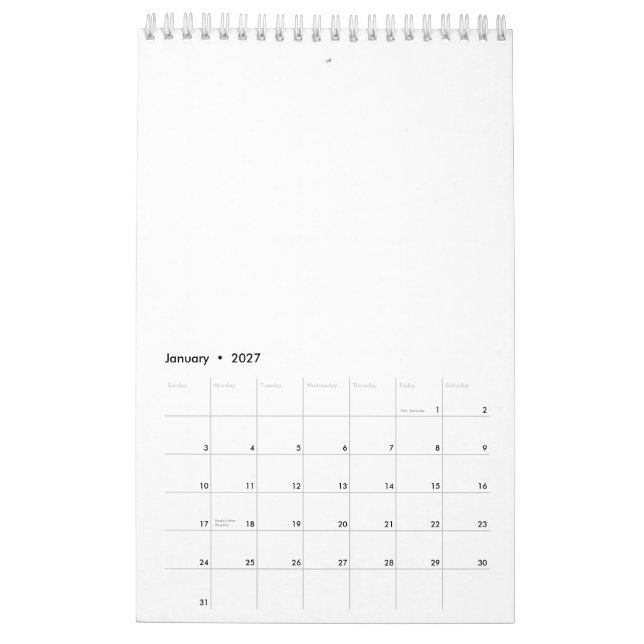 Calendário (Jan 2027)