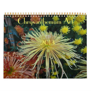 Calendário 0 2013 Arte Chrysanthemum