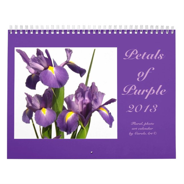 Calendário 0 2013 "Pétalas de Roxo" (Capa)
