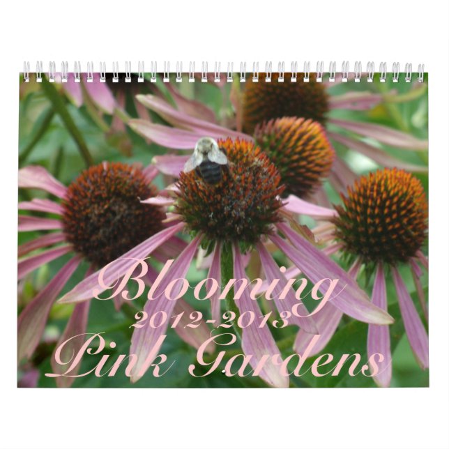 Calendário 0 jardins cor-de-rosa de florescência 2012-2013 (Capa)