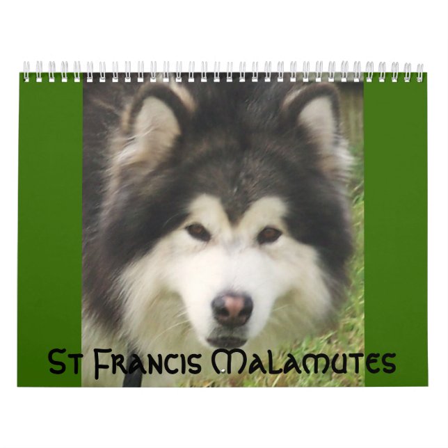 Calendário 100_2382, Malamutes de St Francis (Capa)