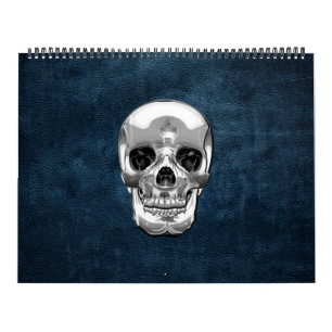 Calendário [100] Crânio humano prateado