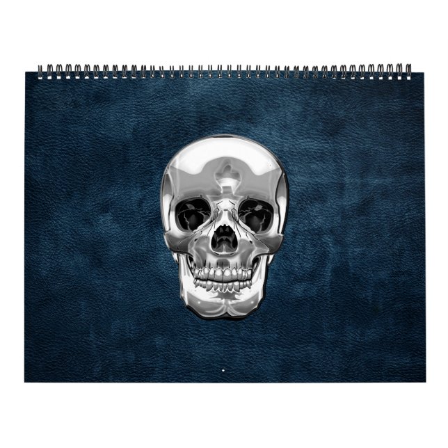 Calendário [100] Crânio humano prateado (Capa)