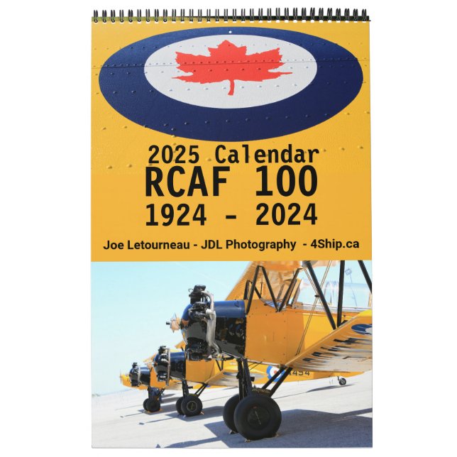 Calendário 100 da RCAF, obtenha um ano de história (Capa)