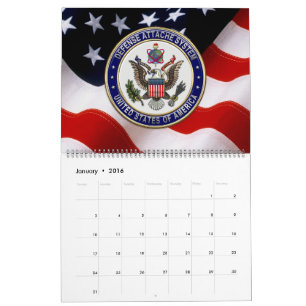 Calendário [100] Emblema do Sistema de Adido à Defesa (DAS) d